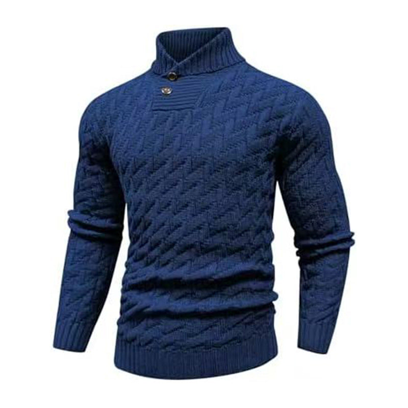 Sweater à la mode rond-col rond homme Slim-Fit