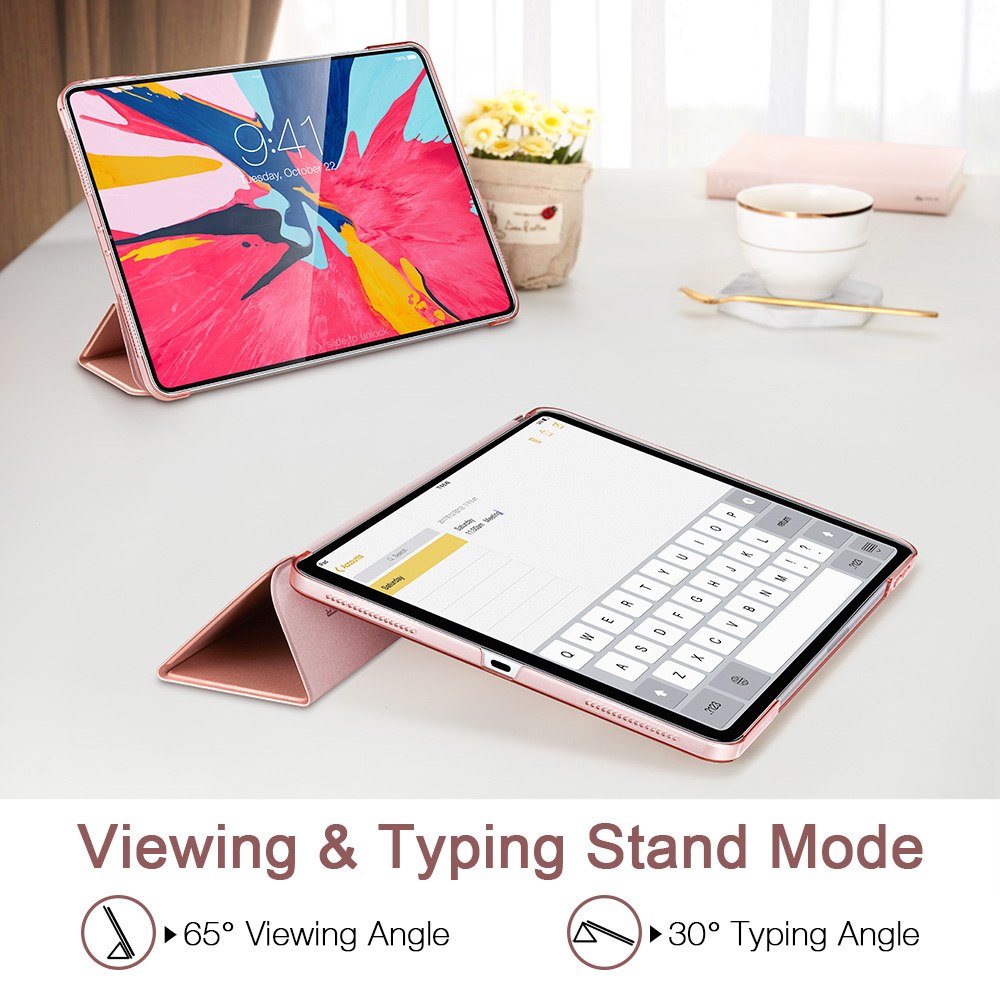Boîtier magnétique intelligent pour IPad Pro 11 Couverture Trifold Stand Magnet Case Magnetic Attachment Ru
