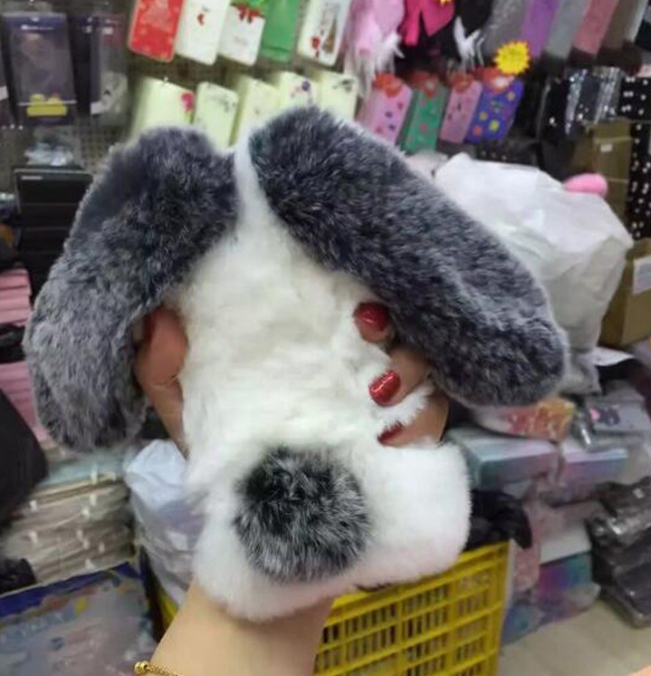 Cas de téléphone en silicone pour lapin de lapin