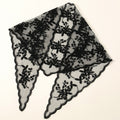 Dentelle florale mariée Triangular Binder Couleur solide Veil mariage Dentelle Veil femmes