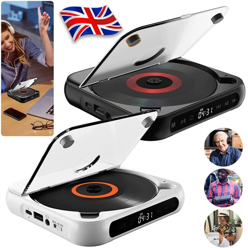 Lecteur CD rechargeable avec lecteur Cd personnel portable Bluetooth pour voiture