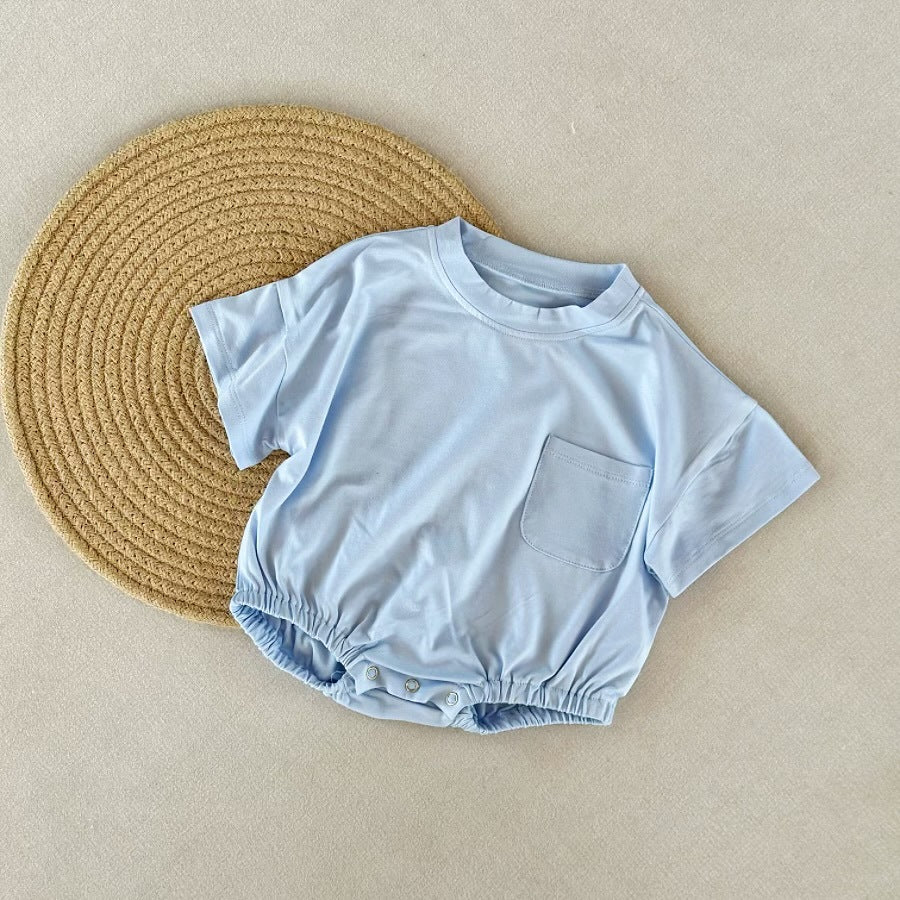 Bébé Romper naturel Bamboo fibre de style mince