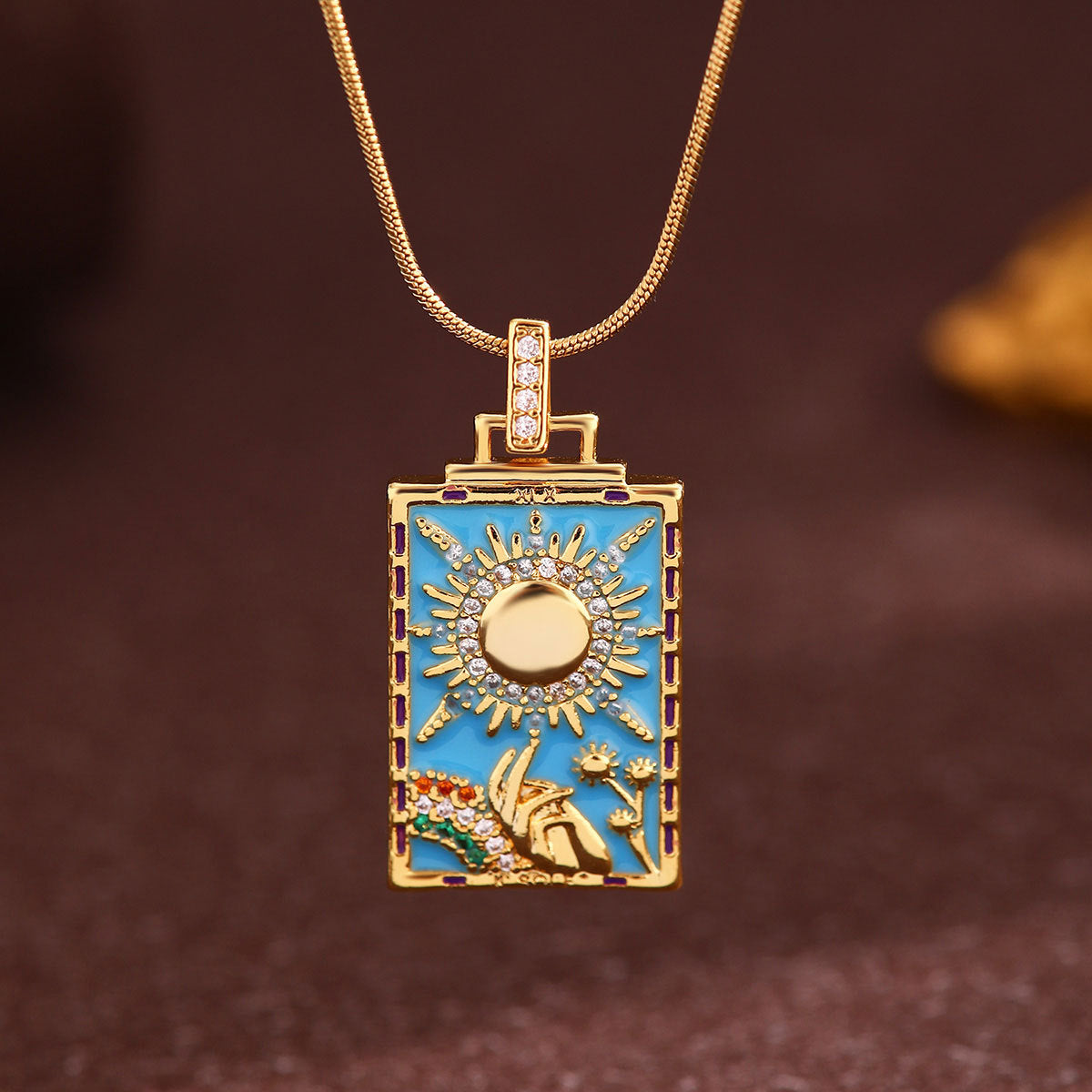 Pendentif Star Pendentif Rétro Collier en acier titane