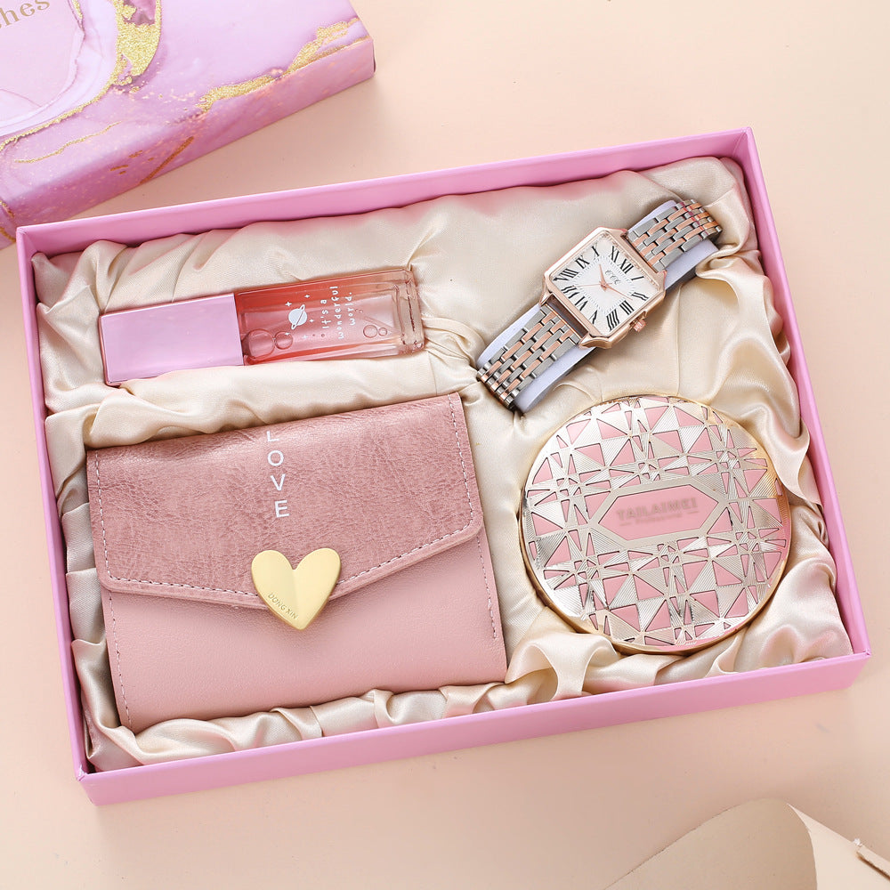 Boîte cadeau All-match Montres Parfum Air Coussin Portefeuille