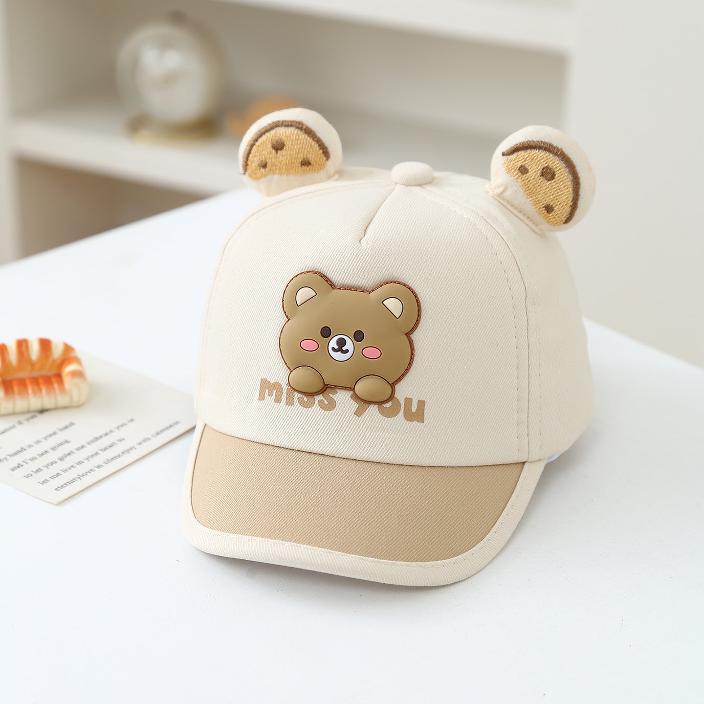 Summer Cartoon Mute Animal Lettre Casquette de baseball pour bébés de 3 à 18 mois