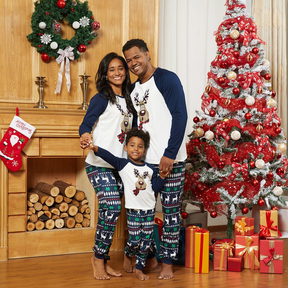Vêtements de maison pour enfants à manches longues imprimés de Noël