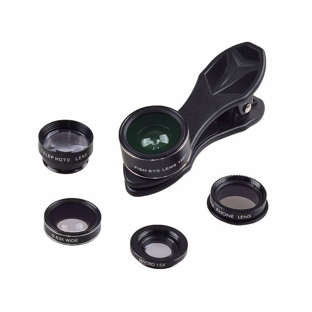 Lentille de téléphone portable cinq en un seul jeu