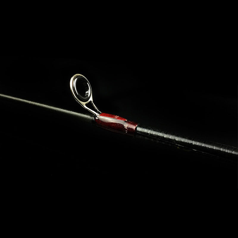 Barre de pêche portable rotative et en fonte à trois sections