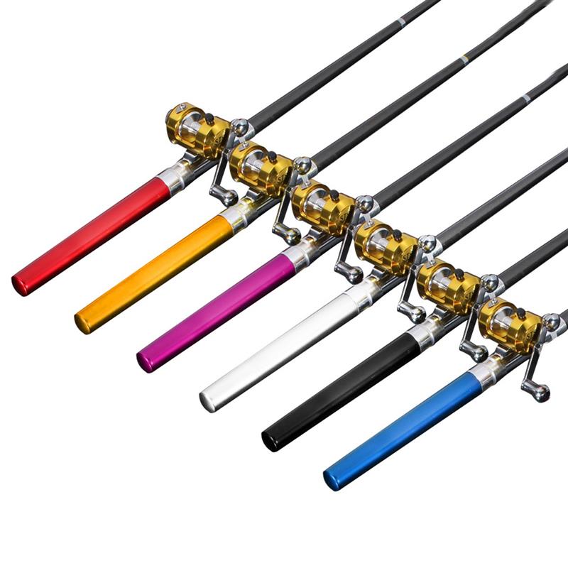 Véritable mini glaçon stylo de pêche canne de pêche canne de pêche avec batterie