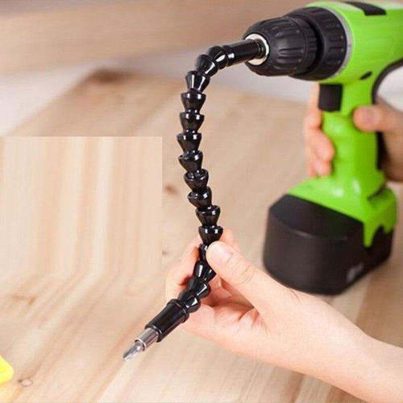 Angle Drilling Flexible Shaft Bit Kit Extension tournevis Bit Holder+black Universal Flexib