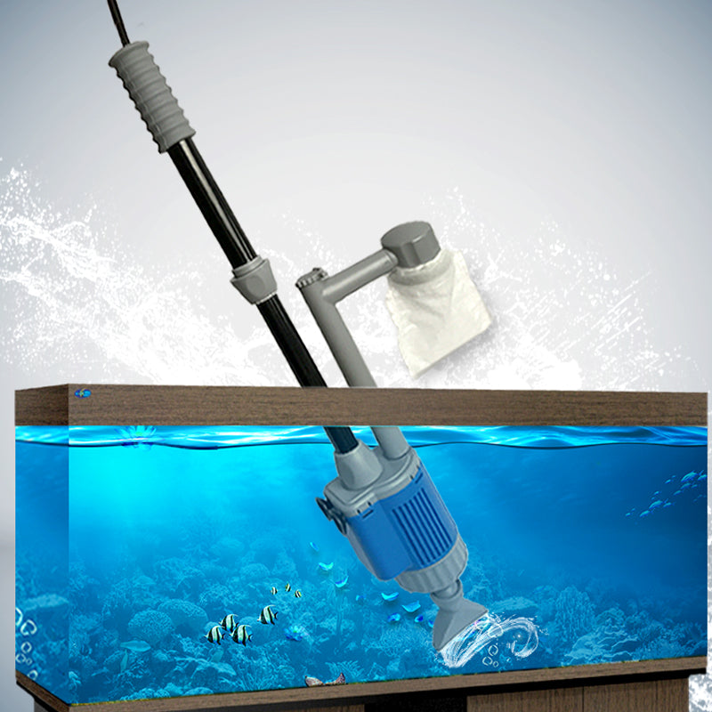 Outil de nettoyage de l'étang de poisson de toilette avec adduction d'eau électrique