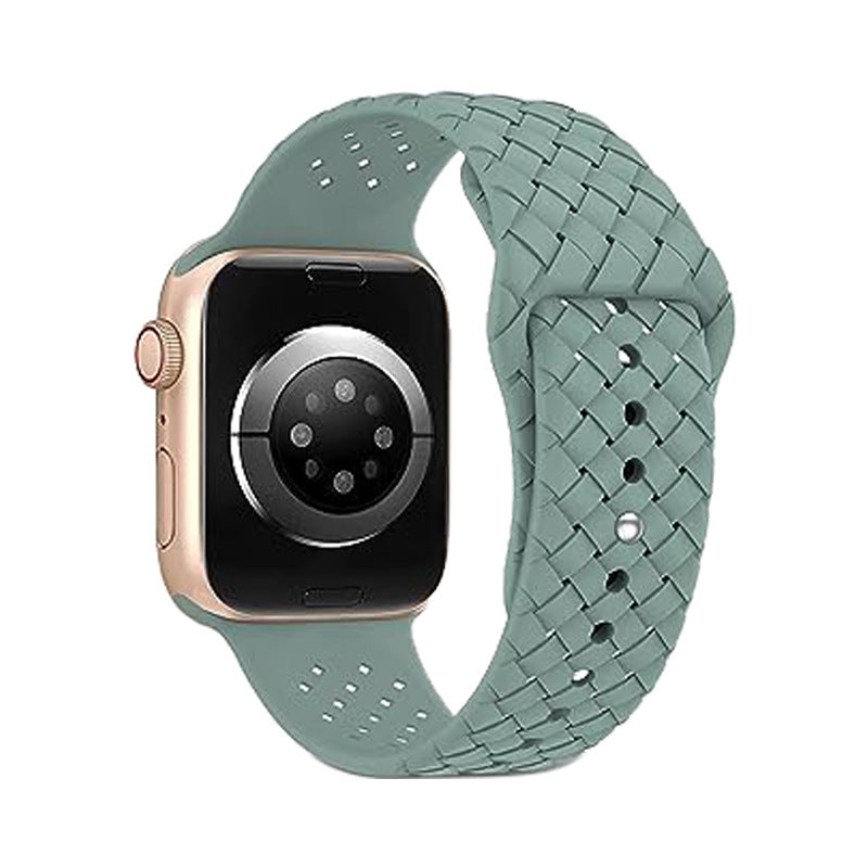 Bracelet de montre en silicone motif tissé