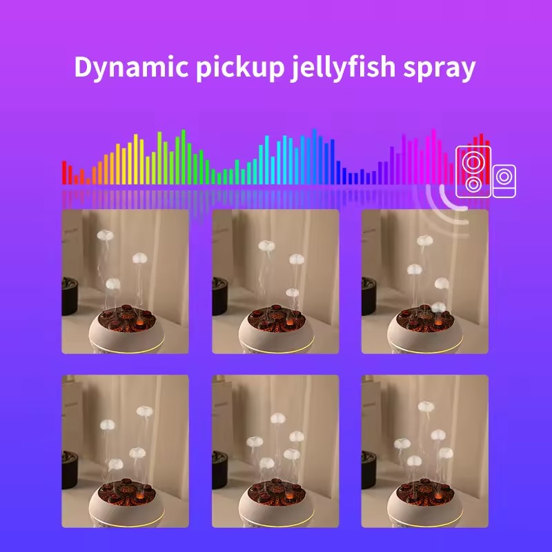 Diffuseur d'huile essentielle de Jellyfish dynamique à télécommande