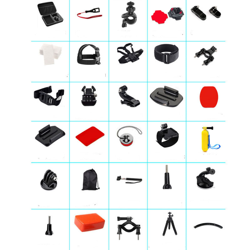 Accessoires de caméra de sport Set Accessoires de photographie