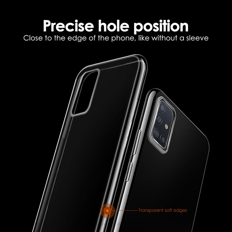 Housse de téléphone mobile en silicone souple transparent sac à air