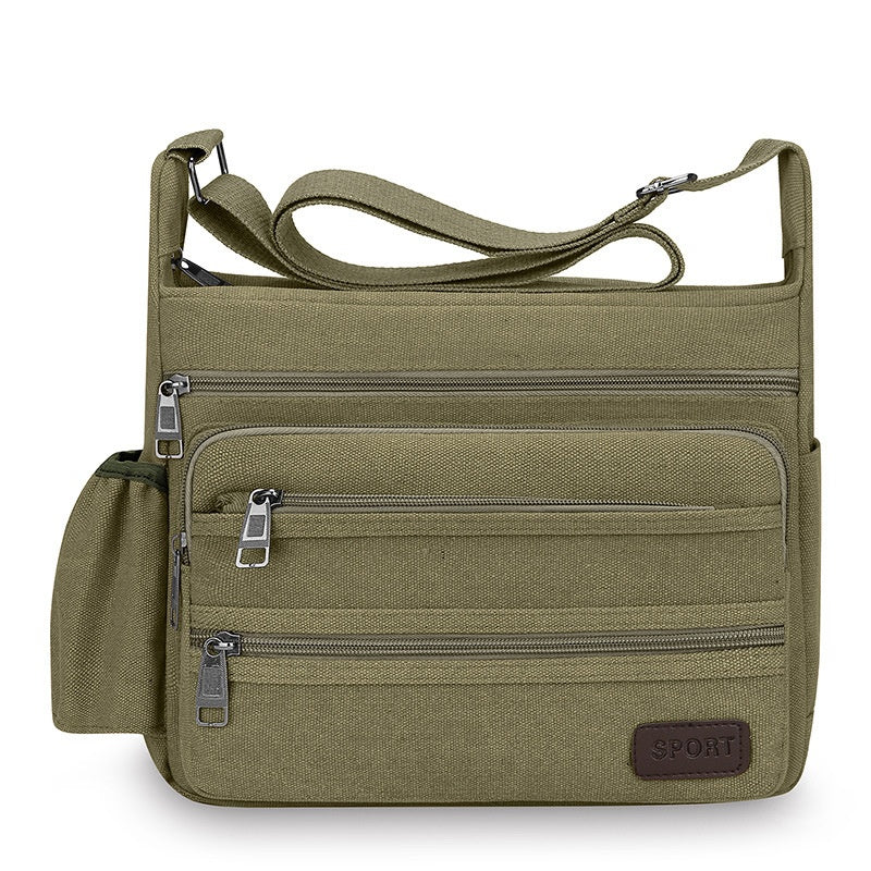 Multifonctionnel Loisirs Grand dispositif de rangement Toile Crossbody sac de voyage