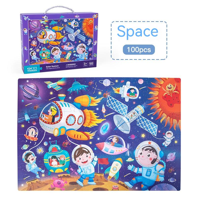 Boîte cadeau Puzzle portable Jouets éducatifs pour l'éducation précoce