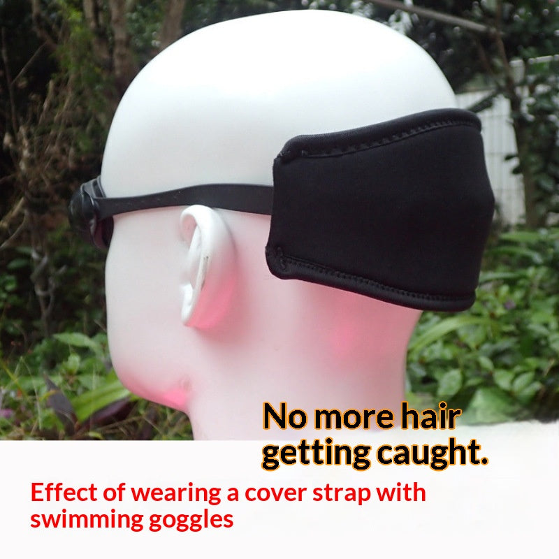 Strap de plongée avec masque de plongée et protection des cheveux bande de tête double couche