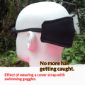 Strap de plongée avec masque de plongée et protection des cheveux bande de tête double couche