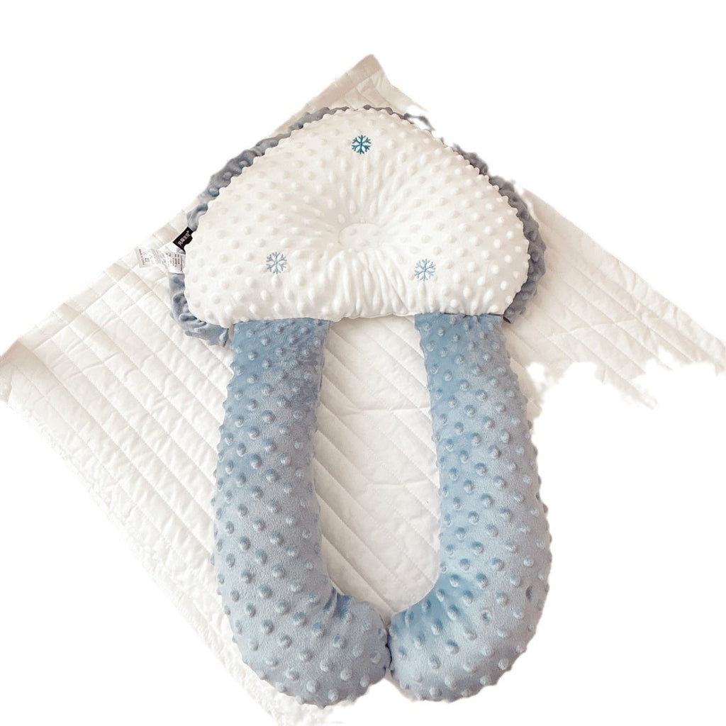 No Top Velvet Tête Anti-déviation Oreiller bébé
