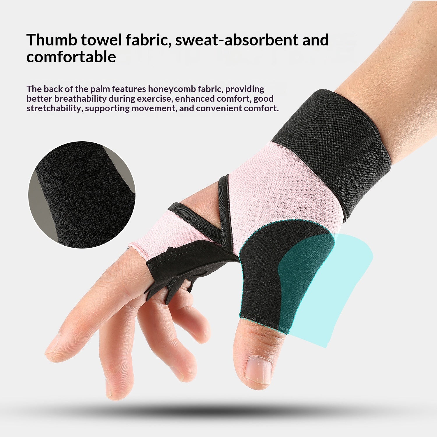 Gants demi-doigts respirants antidérapants pour vélo extérieur