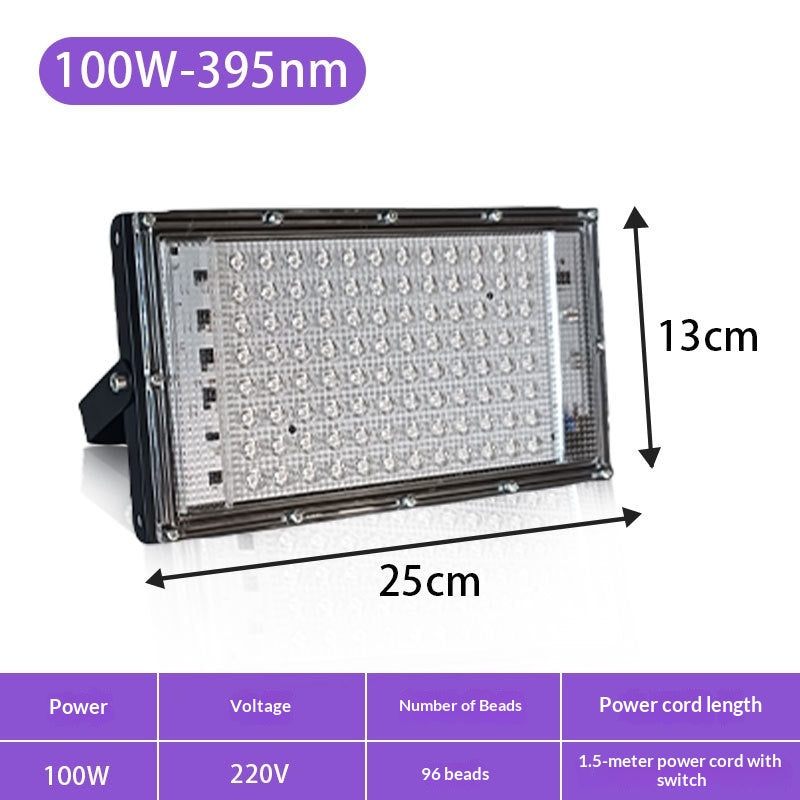 LED UV Irradiation Partie fluorescente Tanning Purple Light