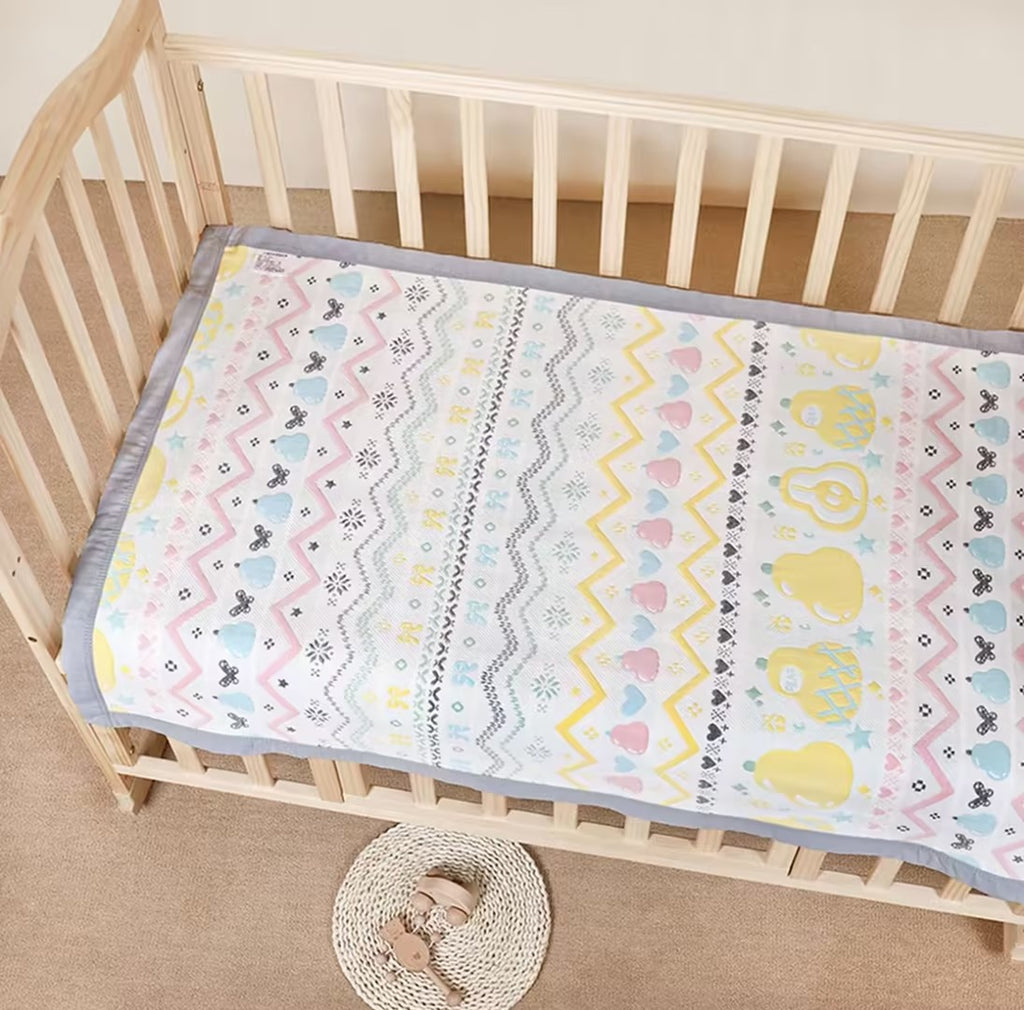 Six-Layer Gauze Soft Cooling Mat Pure Cotton Convient aux mamans et aux bébés