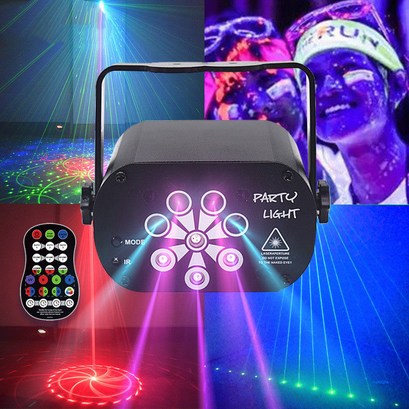 LED scène lumière laser projecteur Disco lampe avec contrôle de la voix son feux de partie pour la maison