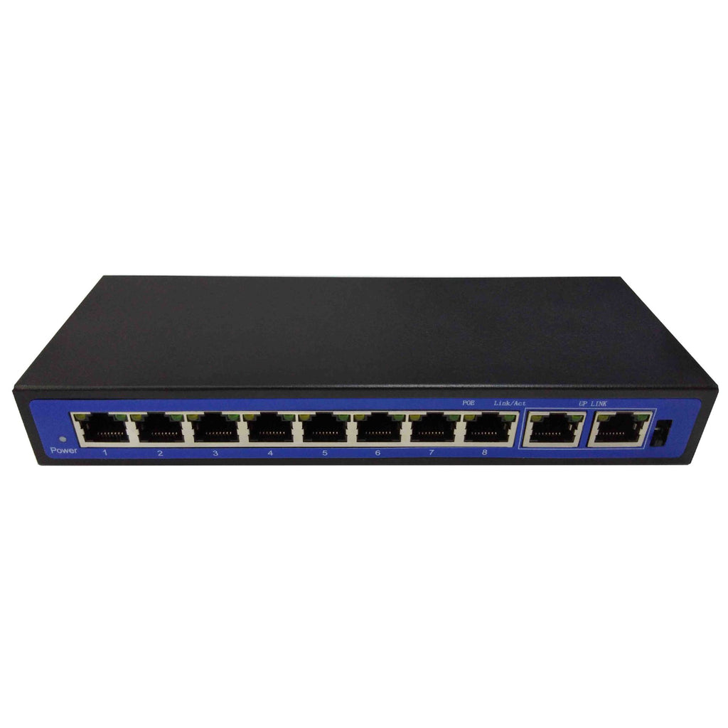 8+2 puissance 10 port 100M POE commutateur sans fil AP 48V alimentation externe