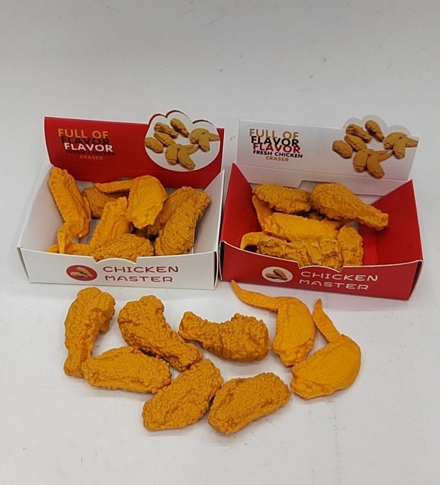 Simulation créative Chicken Wing Drumstick Eraser Student School Supplies