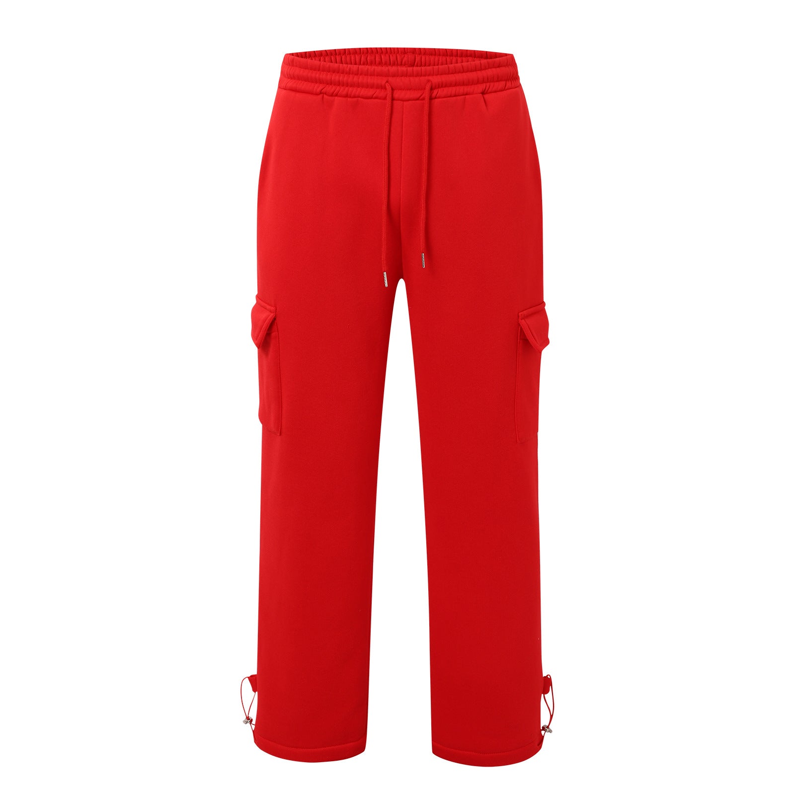 Pantalons enroulés avec de multiples poches et cordons