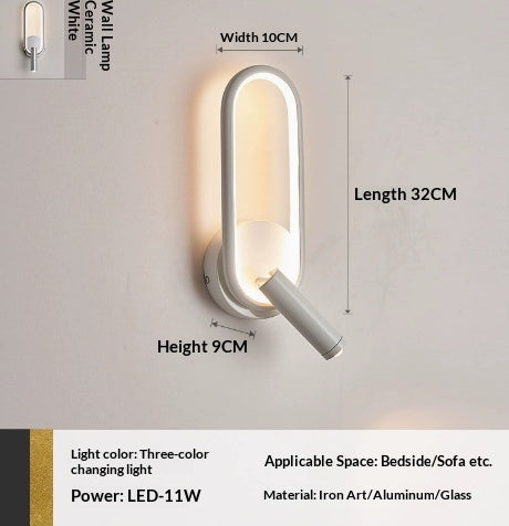 Lumière de mur créative pour le côté du lit