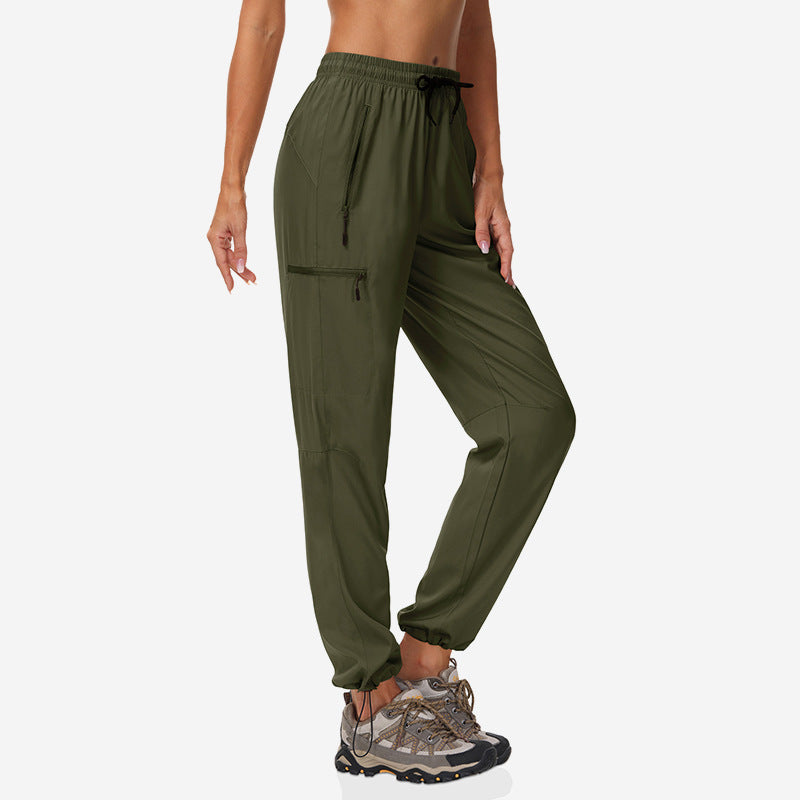 Pantalons à séchage rapide Pantalons pour femmes Été mince Sports Randonnée en plein air Alpinisme Protection solaire