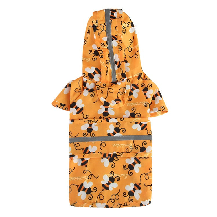 Chien Cartoon Pied réfléchissant Poncho Traction