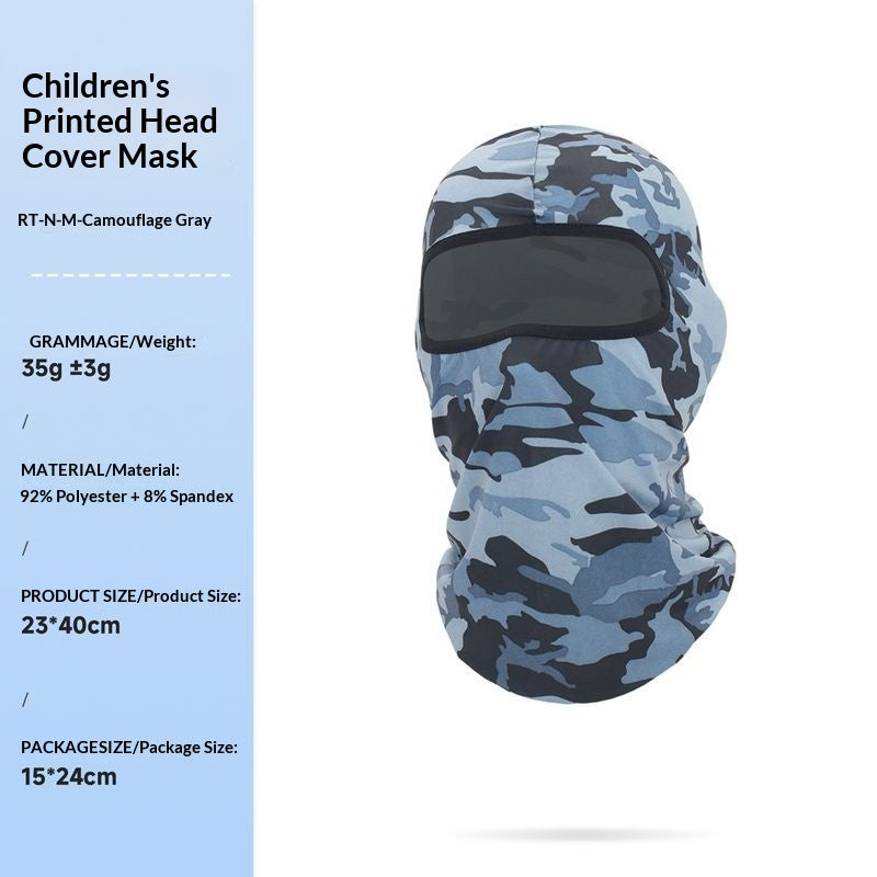 Masque d'équitation en plein air pour enfants Headgear Windproof Sports