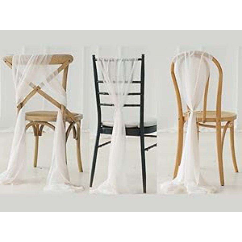 Ensemble de 16 décorations de dossier de chaise