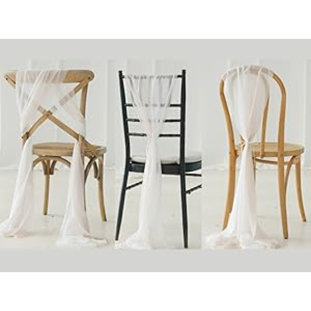 Ensemble de 16 décorations de dossier de chaise