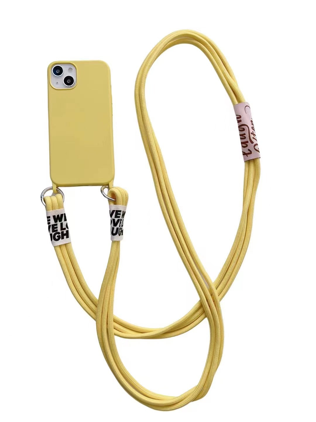 Boîtier de téléphone en silicone liquide à longue bande diagonale