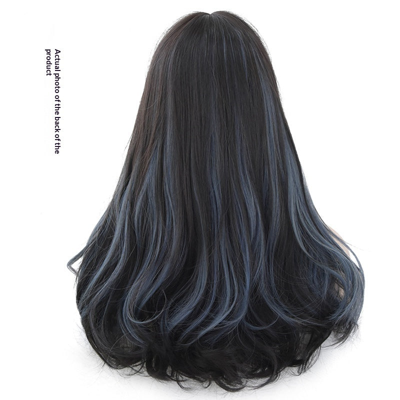 Le scalp simulé met en évidence la wig wavy longue boucle des femmes