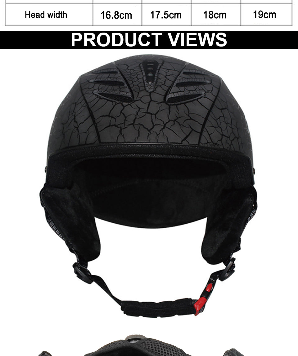 Casques de neige chauds et anticollision pour hommes et femmes