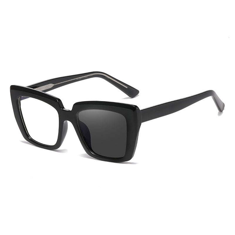 Lunettes de soleil de style européen et américain avec verres à changement de couleur