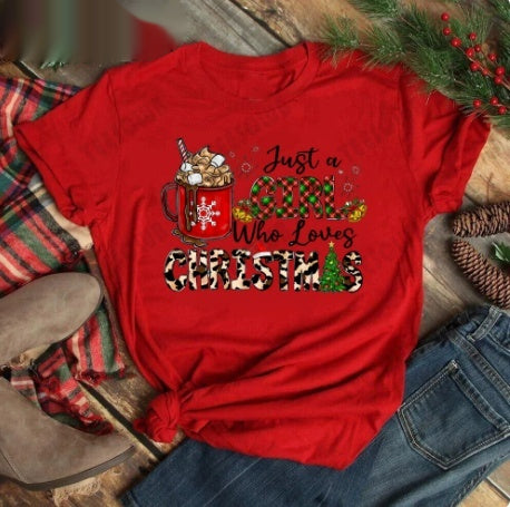Joyeux T-shirt casual féminin de Noël