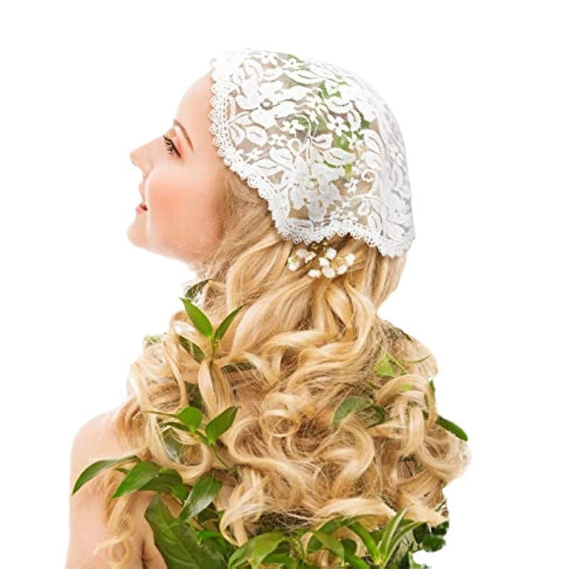 Motif floral Maridal Musulman Veil Châl