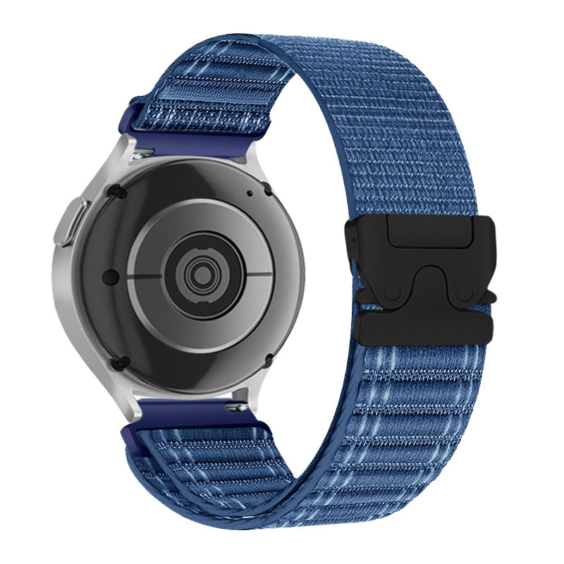 Bracelet de montre en nylon avec boucle de parapluie et motif de vague