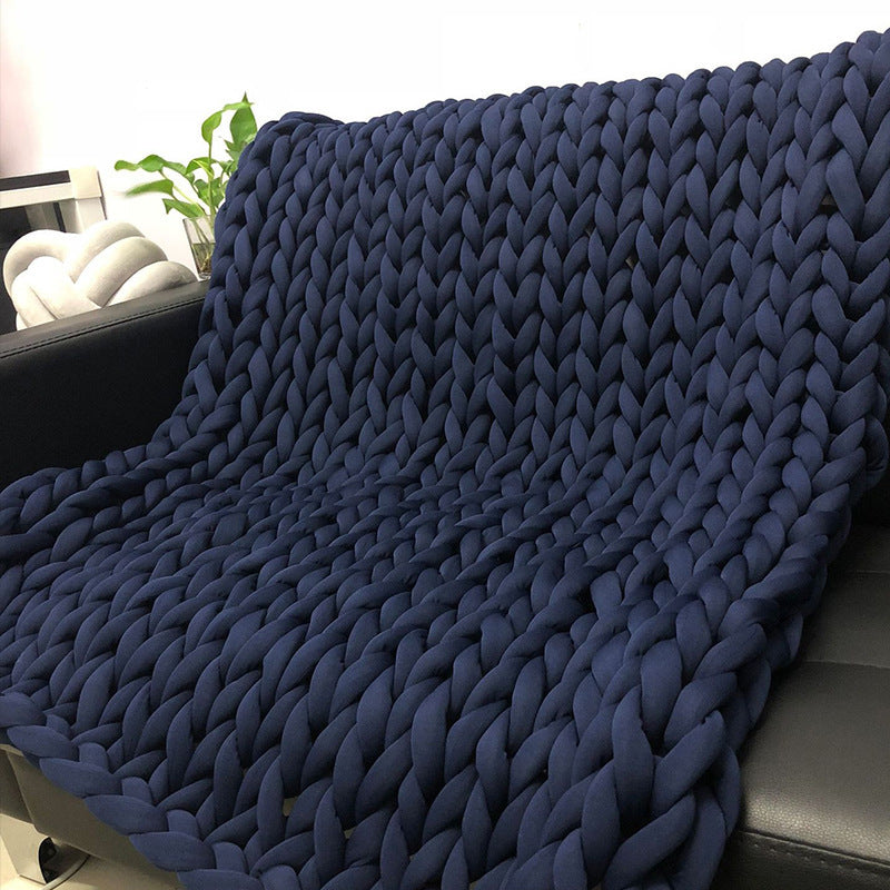 Frontière populaire Main tissé Ultra épais Woolen Blanket