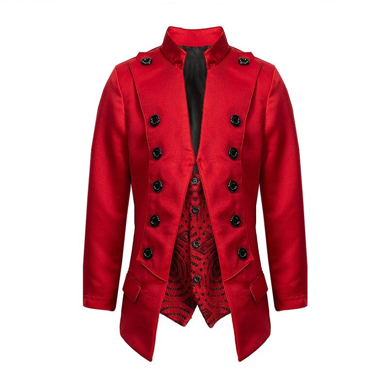 Garçons Faux Veste de soirée à deux pièces Veste de soirée Coupe mince Velvet Blazer 3-14Y