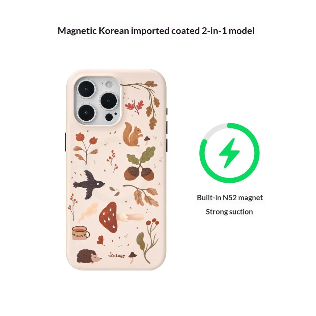 2-en-1 boîtier de téléphone de film magnétique