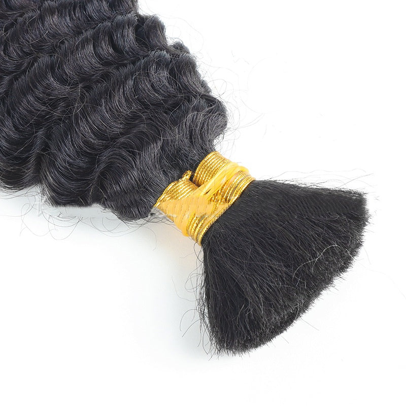 Mélange humain Boho tresses Deep Wave Cheveux en vrac