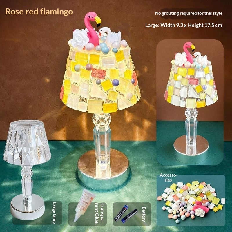 Matériau de bricolage de petite lampe de table fait main