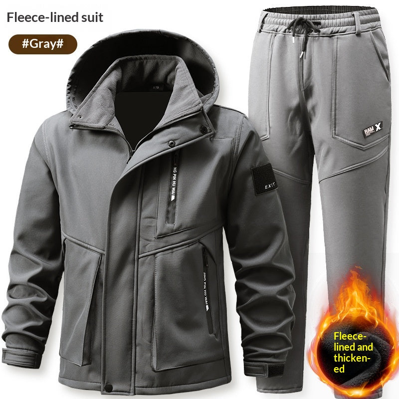 Hommes Sports de plein air Tactique polaire épais coupe-vent